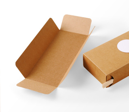 Cardboard box for sushi with a stick compartment