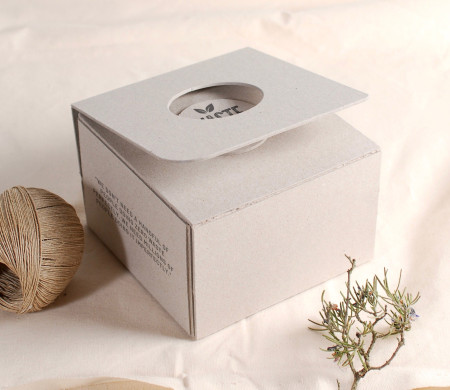 100% recycled self-assembly cardboard box