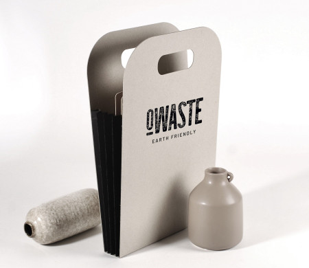 Original Cardboard Bag with Coloured Pleats