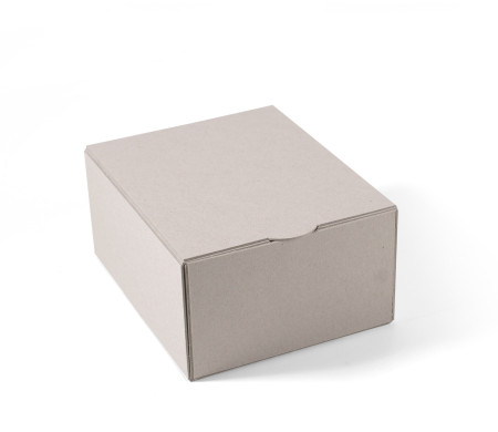 Self-assembly rectangular box made of rigid ecological cardboard
