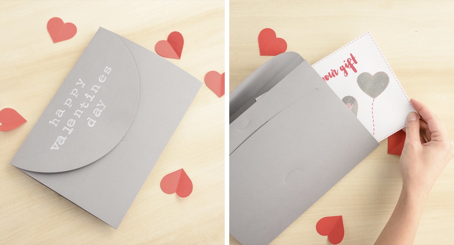 DIY Scratch card for Valentine's day