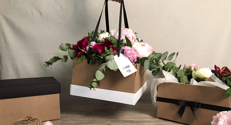 Flowers in a box to celebrate Spring - Selfpackaging Blog