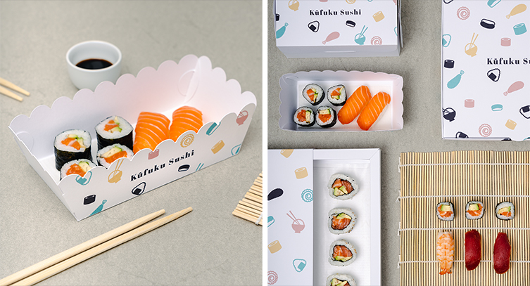 Different models of sushi boxes