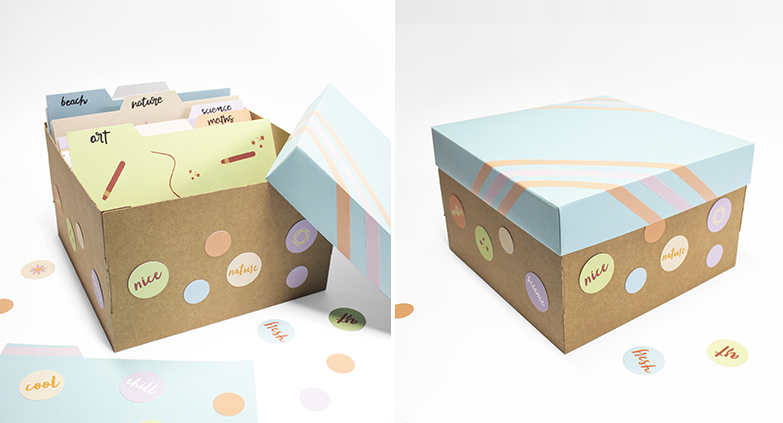 cardboard school box