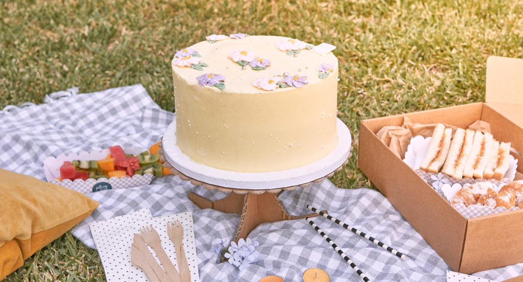 Salted Brownie Picnic Cake - Cinnamon and Sugar