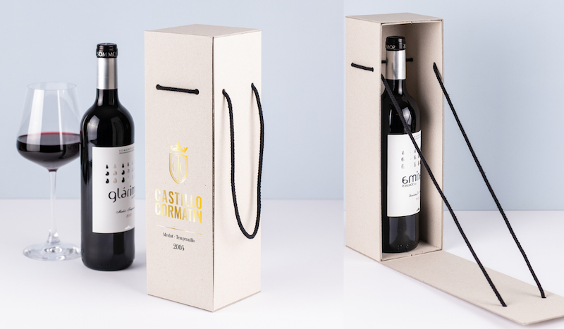 Sustainable wine gift box