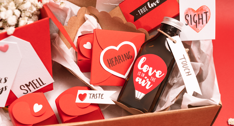 5 Senses Valentine Gift Idea  Valentine gifts, Diy valentines