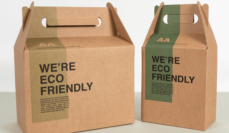 Print cardboard boxes sustainably