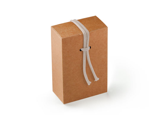 Gift box with cord