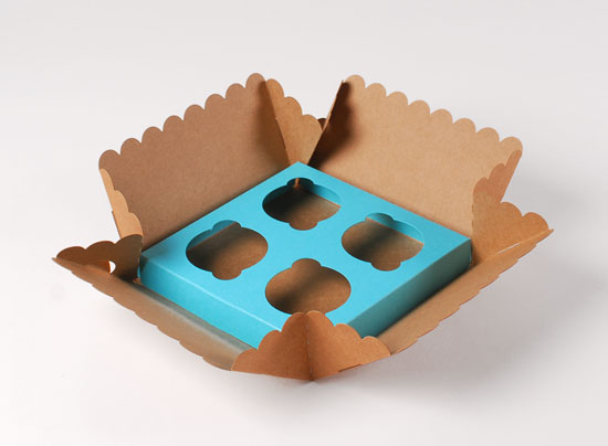 Box for 4 cupcakes