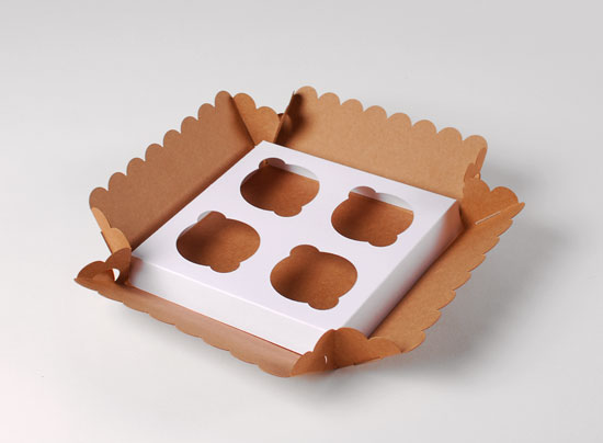 Box for 4 cupcakes