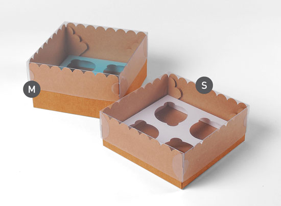 Box for 4 cupcakes