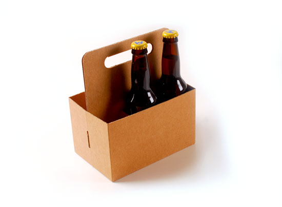 Beer box with a handle