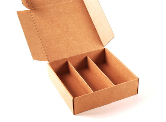 Flat box with beer holder