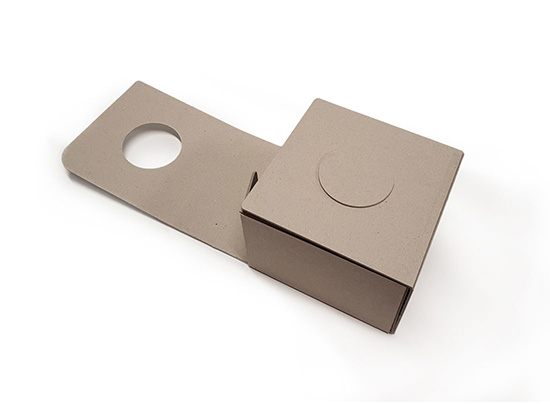 100% recycled self-assembly cardboard box
