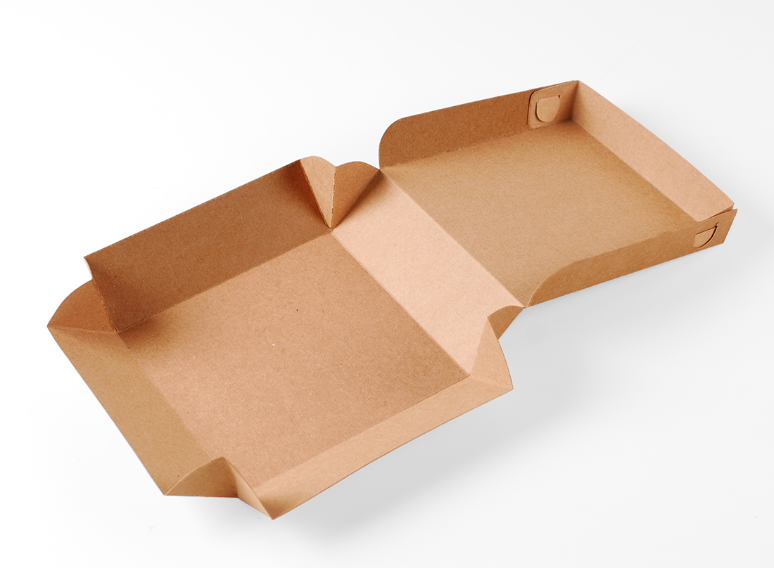 Square cardboard box for sushi