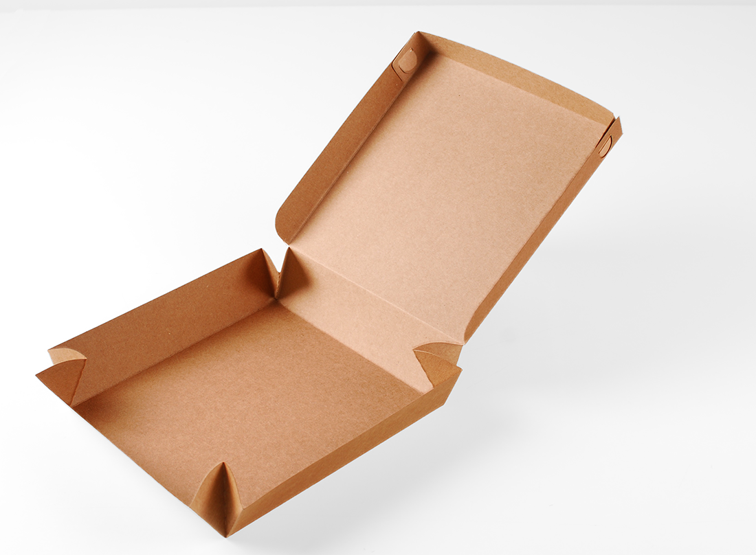 Square cardboard box for sushi